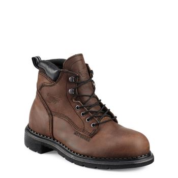 Red Wing SuperSole® 6-inch Waterproof Safety Toe Metguard Veiligheidsschoenen Heren DonkerBruin - 4433